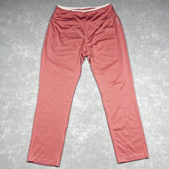 Reebok Pink Cropped Leggings Casual Workout Walk Lift Women’s Size: L - Picture 1 of 7